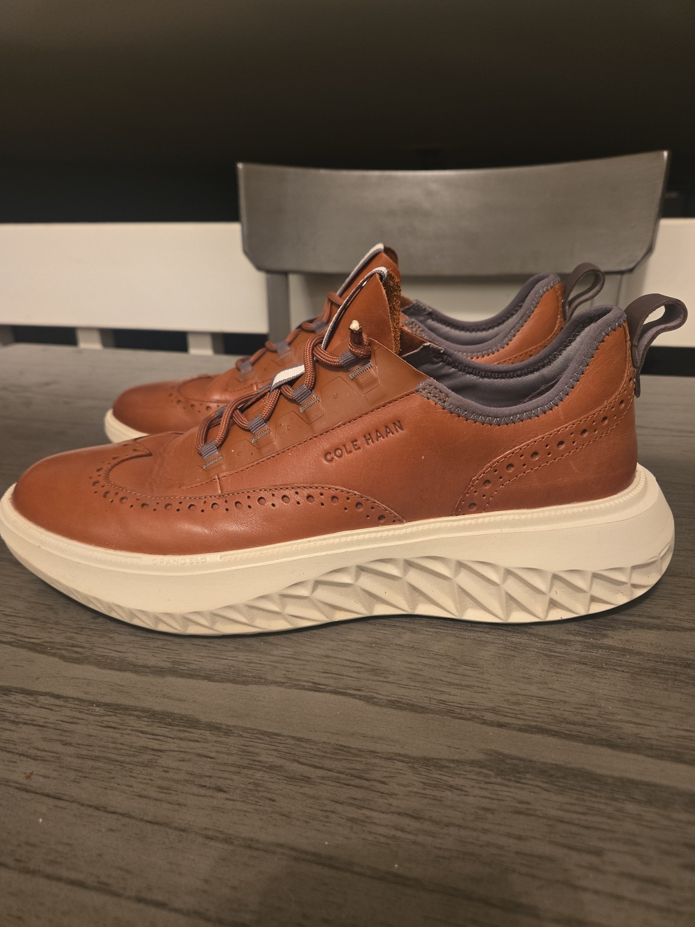 Cole Haan ZeroGrand WFA Leather Oxfords Men's Size 10.5 Sneakers Brown C35675